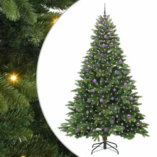 vidaXL Kunstkerstboom groen 240 cm PE en PVC