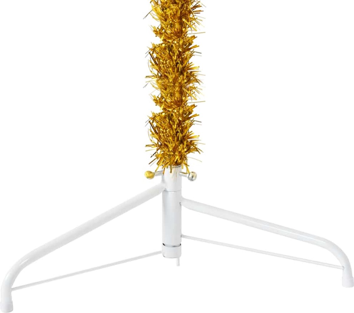 vidaXL Kunstkerstboom Half 120 cm Goud