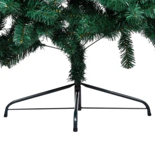vidaXL Kunstkerstboom Half 120 cm Groen