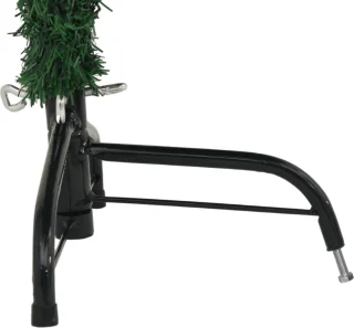 vidaXL Kunstkerstboom half 120 cm PVC groen