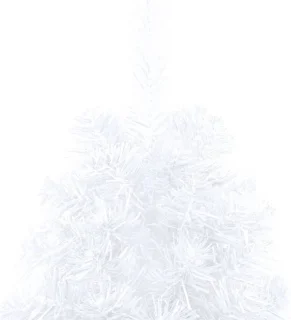 vidaXL Kunstkerstboom Half 120 cm Wit