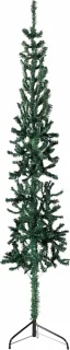 vidaXL Kunstkerstboom half 150 cm groen