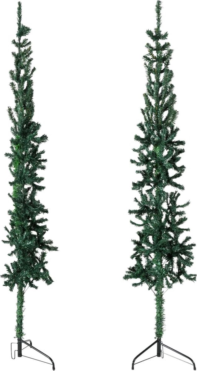 vidaXL Kunstkerstboom half 150 cm groen