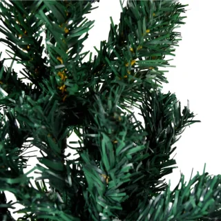 vidaXL Kunstkerstboom half 150 cm groen