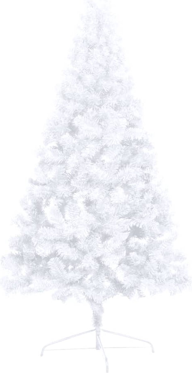 vidaXL Kunstkerstboom Half 150 cm Wit