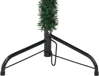 vidaXL Kunstkerstboom half 180 cm met sneeuw smal