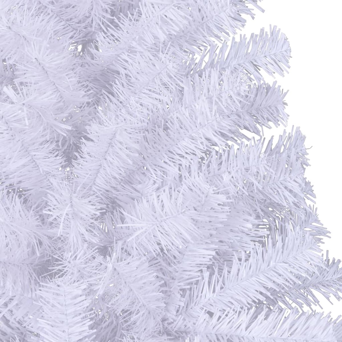 vidaXL Kunstkerstboom half 180 cm wit PVC met standaard