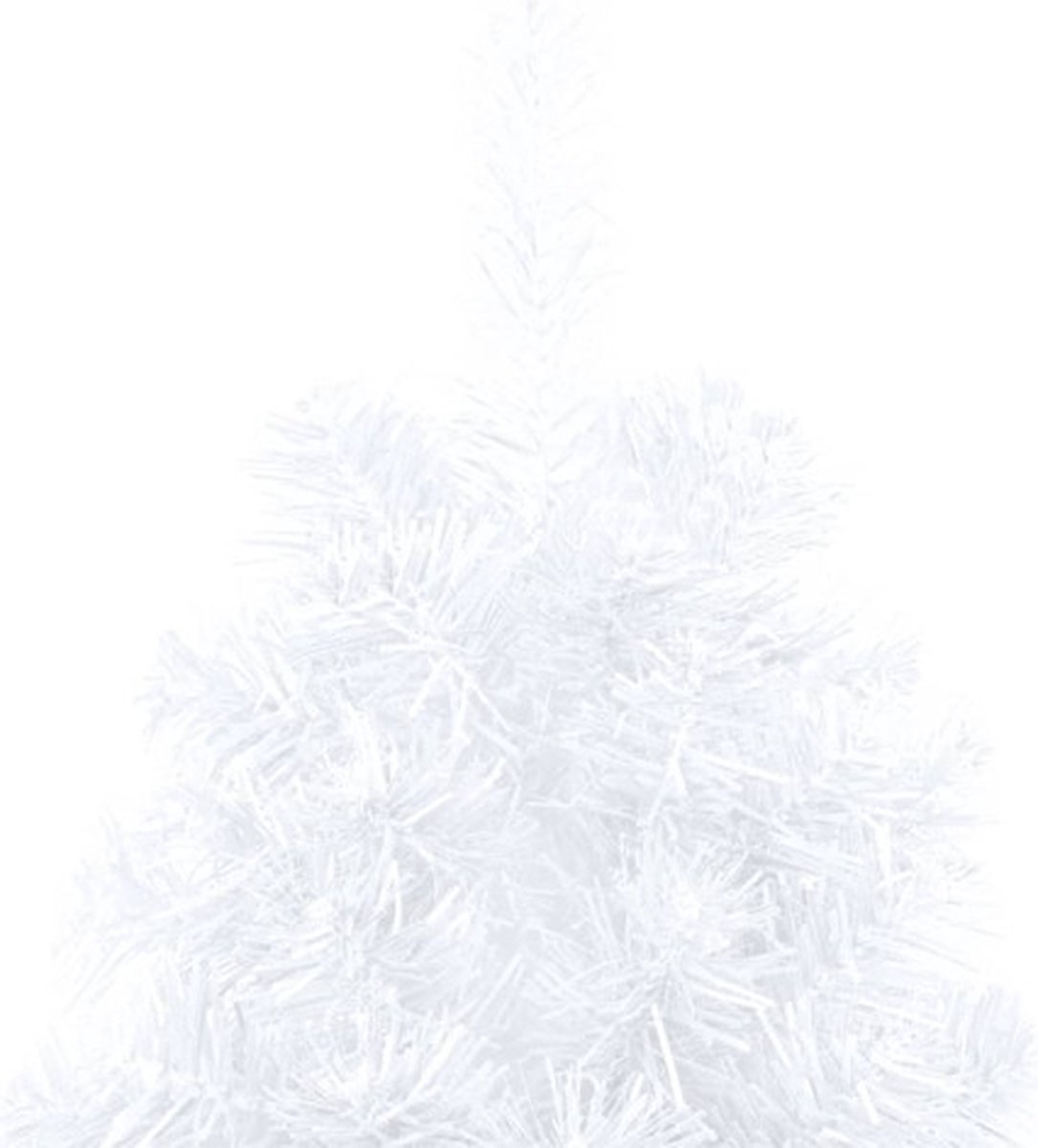 vidaXL Kunstkerstboom half 180 cm wit PVC met standaard