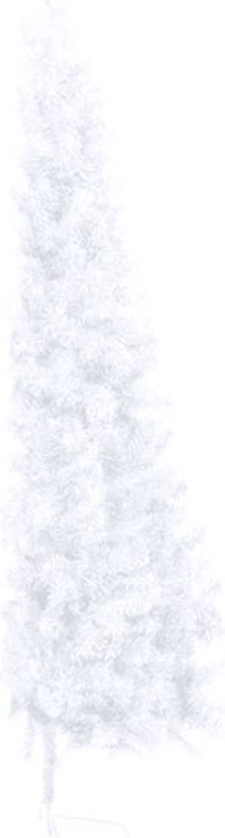 vidaXL Kunstkerstboom half 180 cm wit PVC met standaard