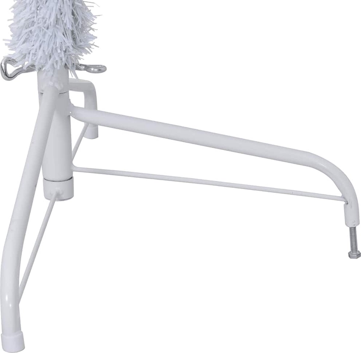 vidaXL Kunstkerstboom half 180 cm wit PVC met standaard