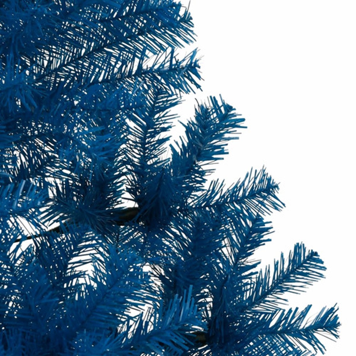 vidaXL Kunstkerstboom Half 210 cm Blauw PVC