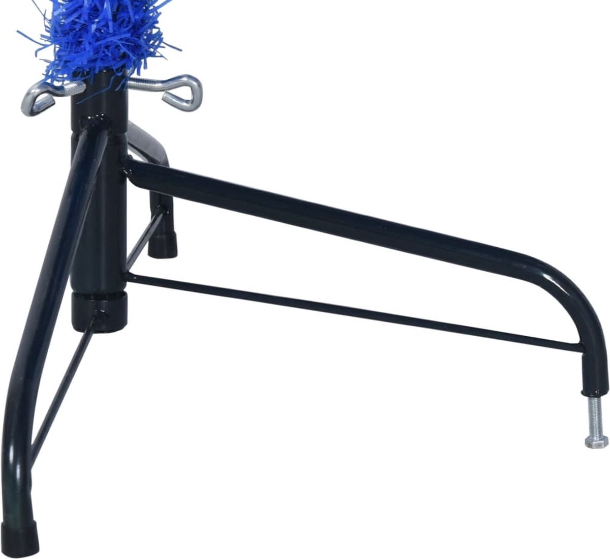 vidaXL Kunstkerstboom Half 210 cm Blauw PVC