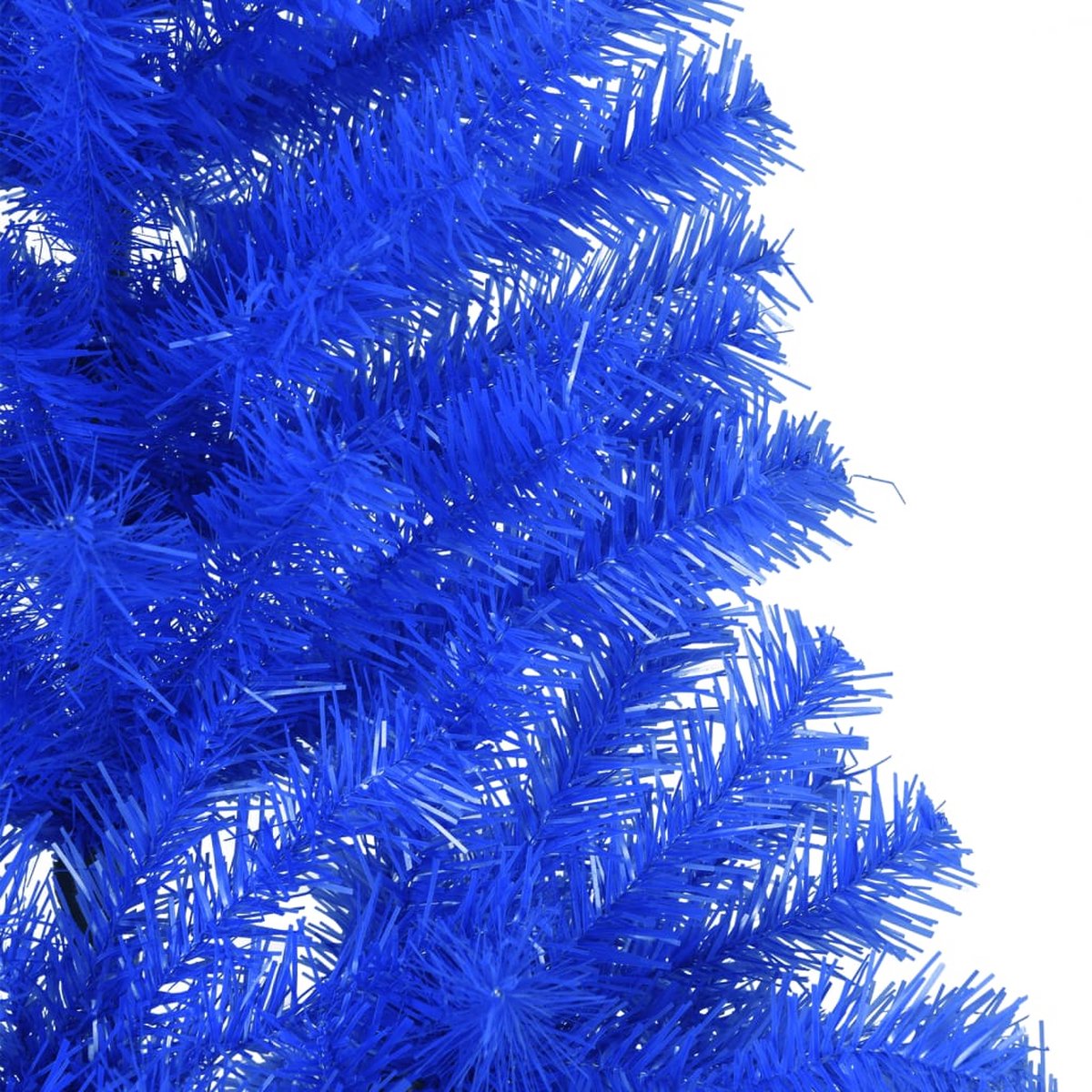 vidaXL Kunstkerstboom Half 210 cm Blauw PVC