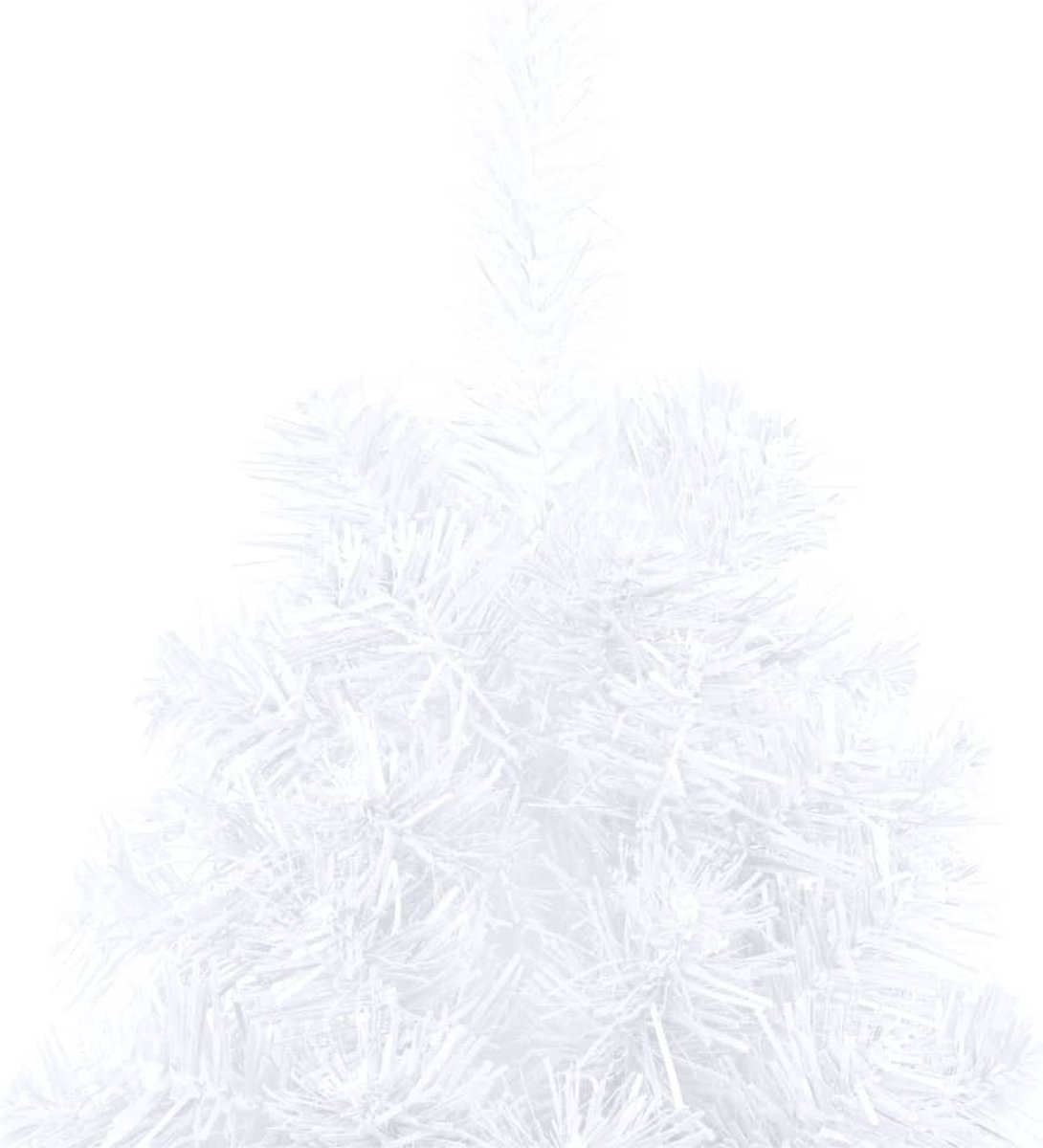 vidaXL Kunstkerstboom half 210 cm groen PVC met standaard