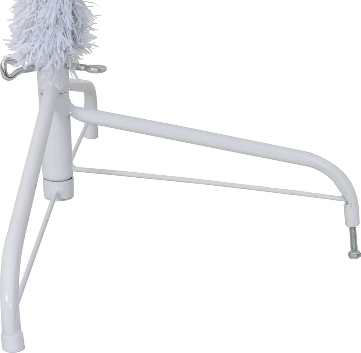 vidaXL Kunstkerstboom half 210 cm groen PVC met standaard