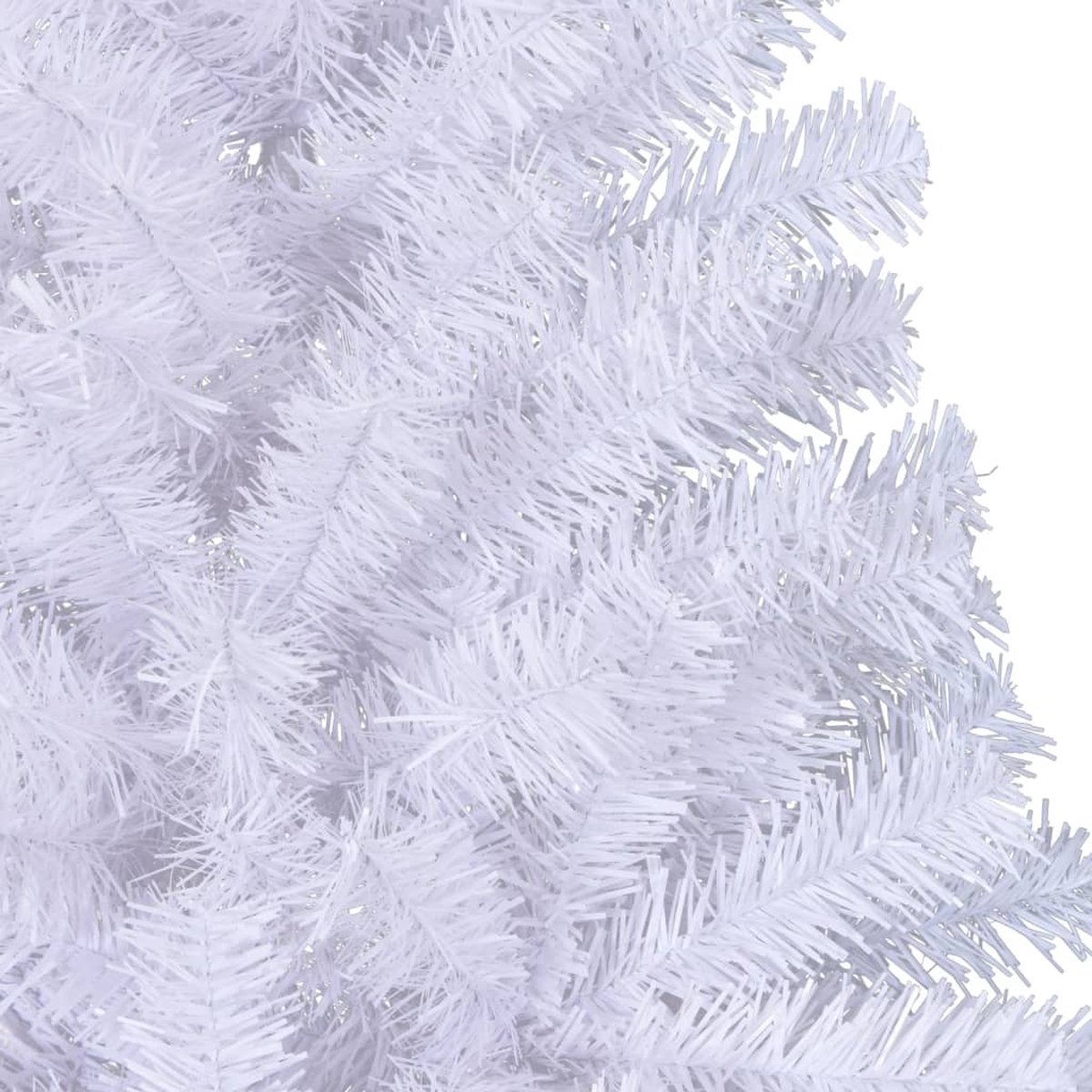 vidaXL Kunstkerstboom half 210 cm groen PVC met standaard