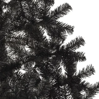vidaXL Kunstkerstboom Half 210 cm PVC Zwart
