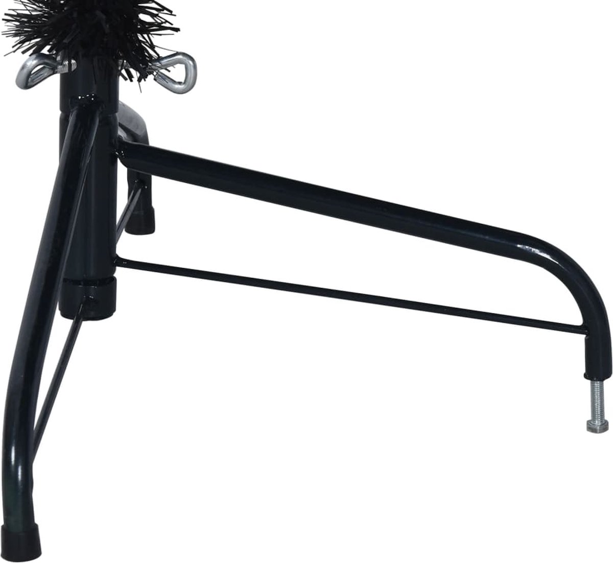 vidaXL Kunstkerstboom Half 210 cm PVC Zwart