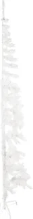 vidaXL Kunstkerstboom Half 210 cm Wit