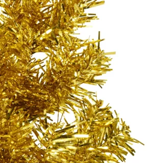 vidaXL Kunstkerstboom Half 240 cm Goudkleurig