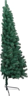 vidaXL Kunstkerstboom half 240 cm groen