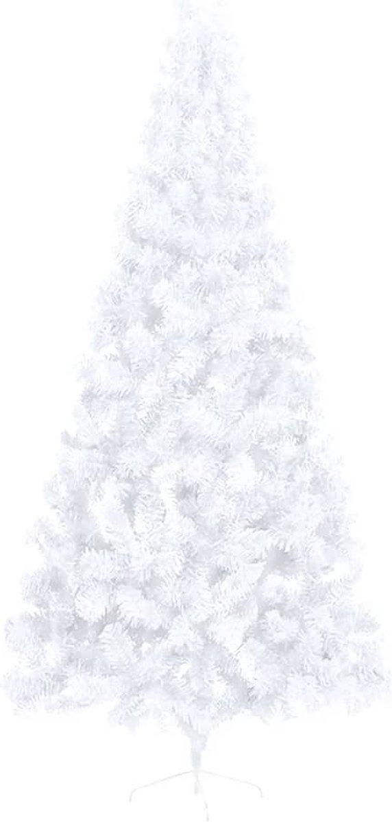 vidaXL Kunstkerstboom Half 240 cm PVC Groen