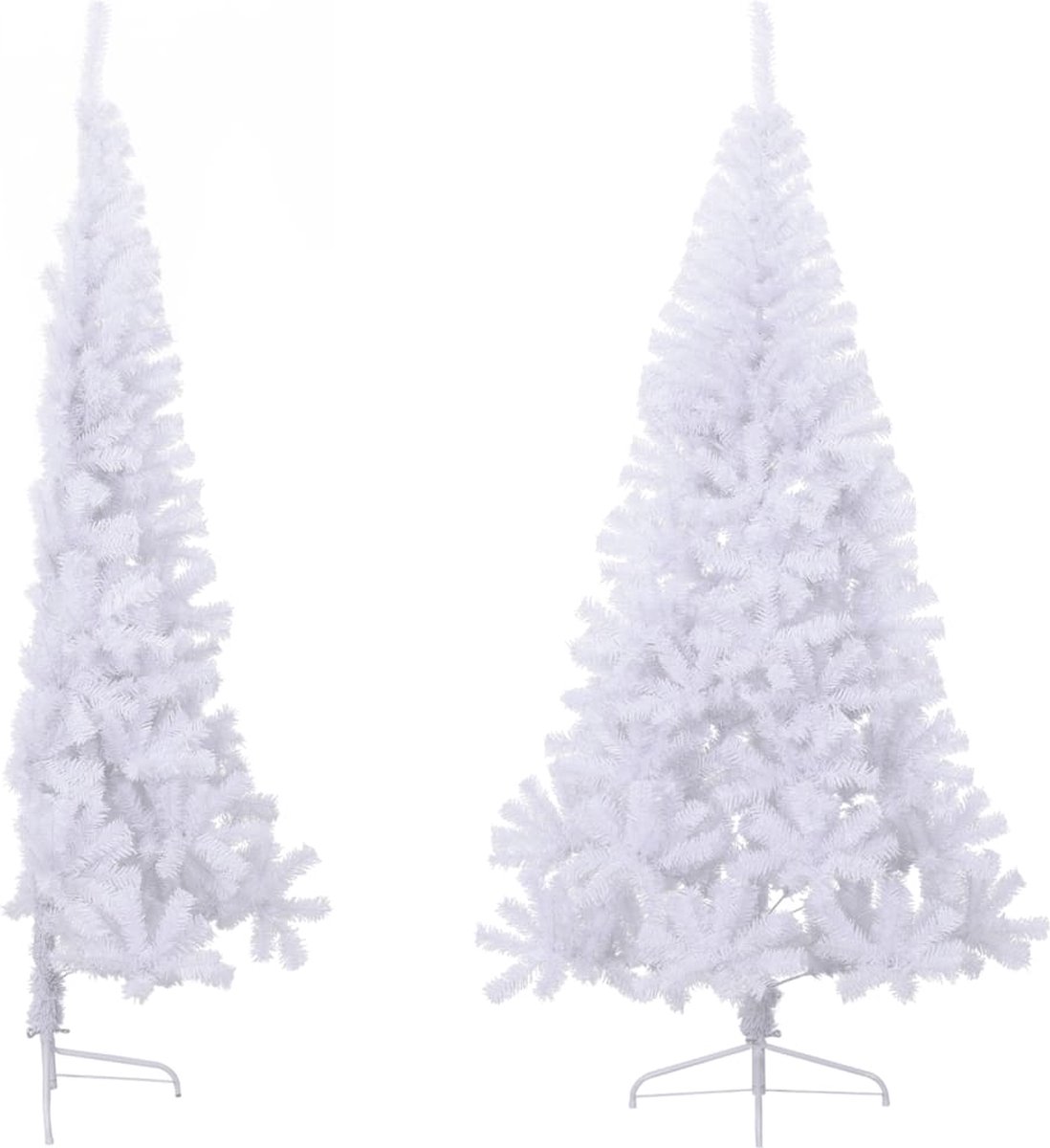 vidaXL Kunstkerstboom Half 240 cm PVC Groen