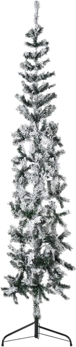 vidaXL Kunstkerstboom Half 240 cm Sneeuw