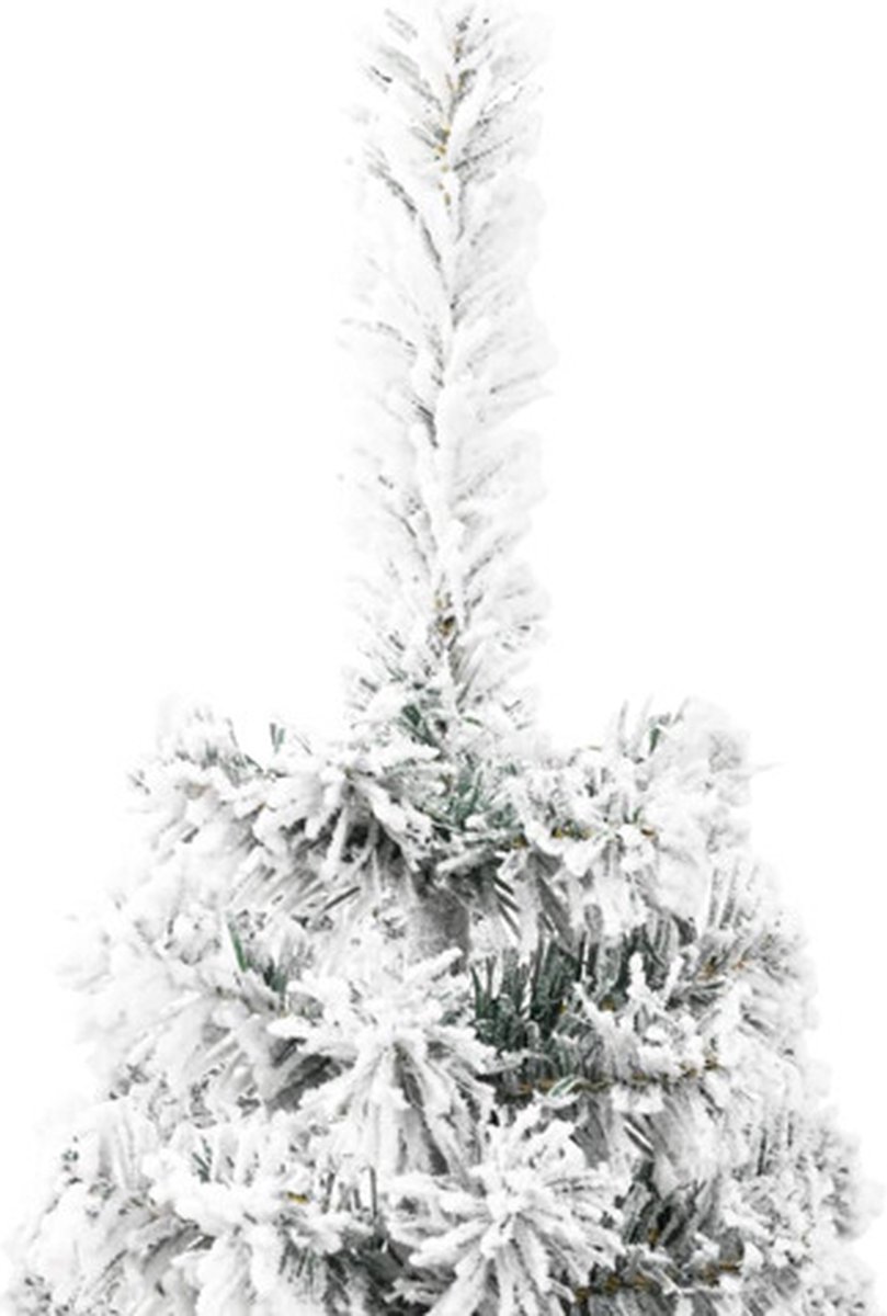vidaXL Kunstkerstboom Half 240 cm Sneeuw
