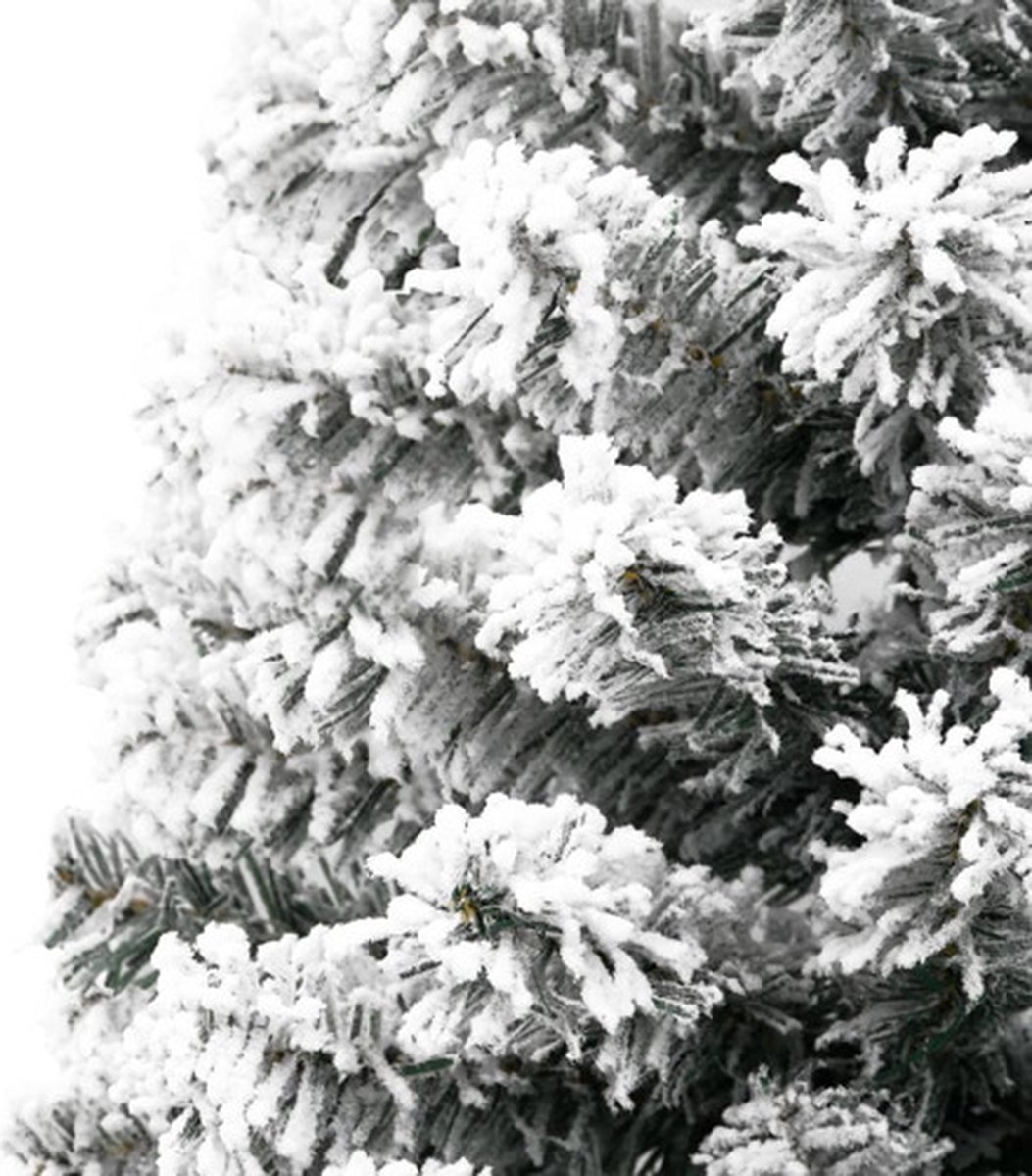 vidaXL Kunstkerstboom Half 240 cm Sneeuw