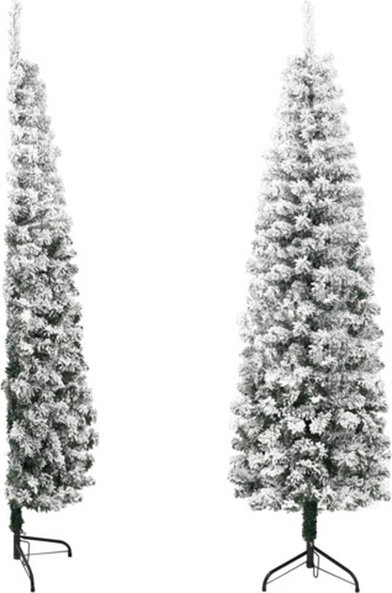 vidaXL Kunstkerstboom Half 240 cm Sneeuw