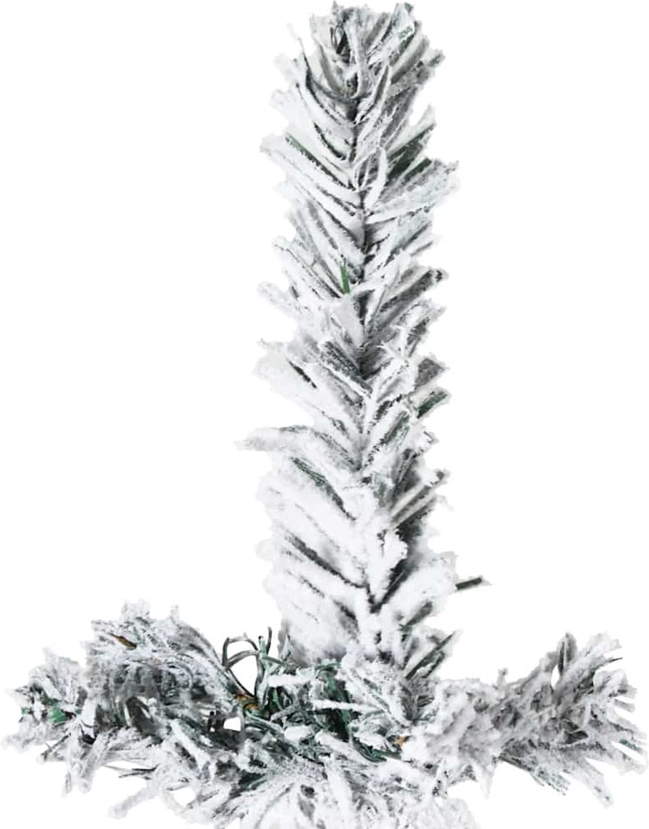 vidaXL Kunstkerstboom Half 240 cm Sneeuw