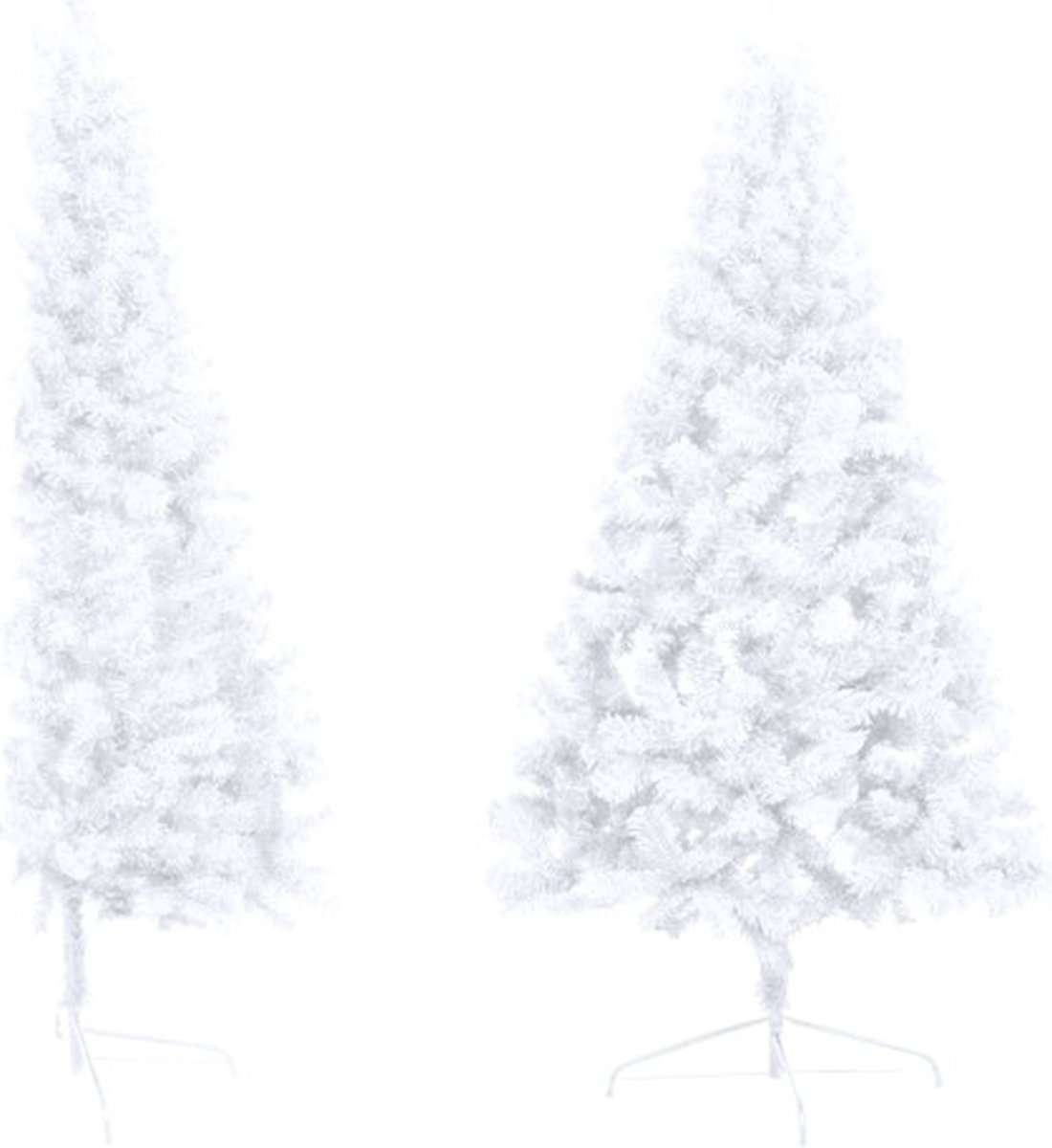vidaXL Kunstkerstboom half 240 cm wit