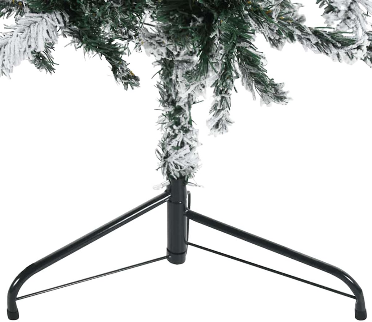 vidaXL Kunstkerstboom half met sneeuw 180 cm