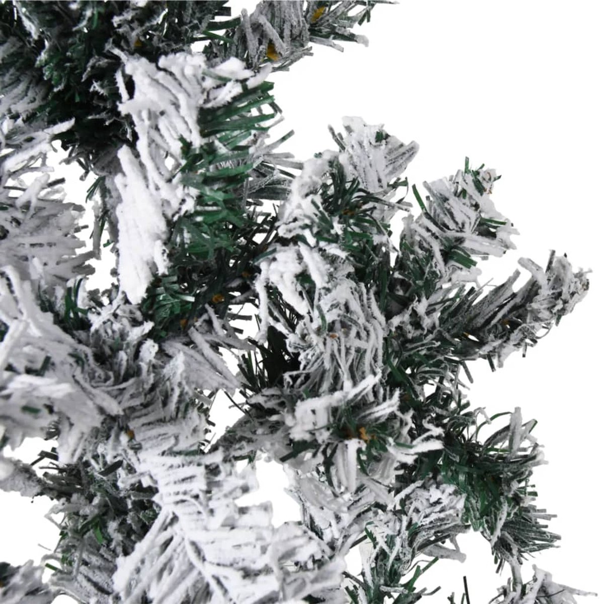 vidaXL Kunstkerstboom half met sneeuw 180 cm