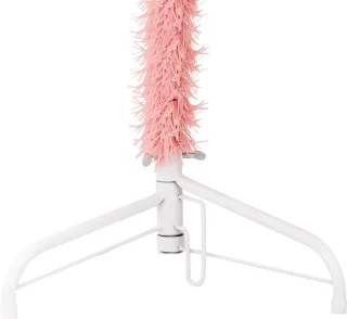 vidaXL Kunstkerstboom half smal 120 cm roze