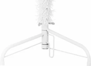 vidaXL Kunstkerstboom Half Smal 120 cm Wit