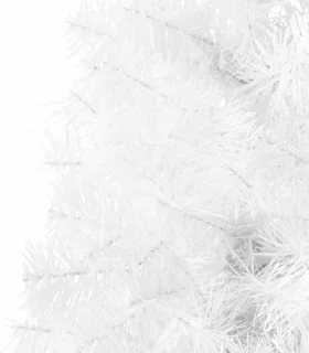 vidaXL Kunstkerstboom Half Smal 120 cm Wit