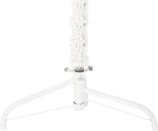 vidaXL Kunstkerstboom Half Smal 120 cm Wit