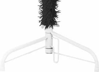vidaXL Kunstkerstboom half smal 150 cm zwart
