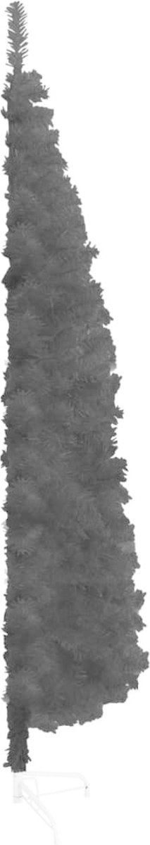 vidaXL Kunstkerstboom half smal 150 cm zwart