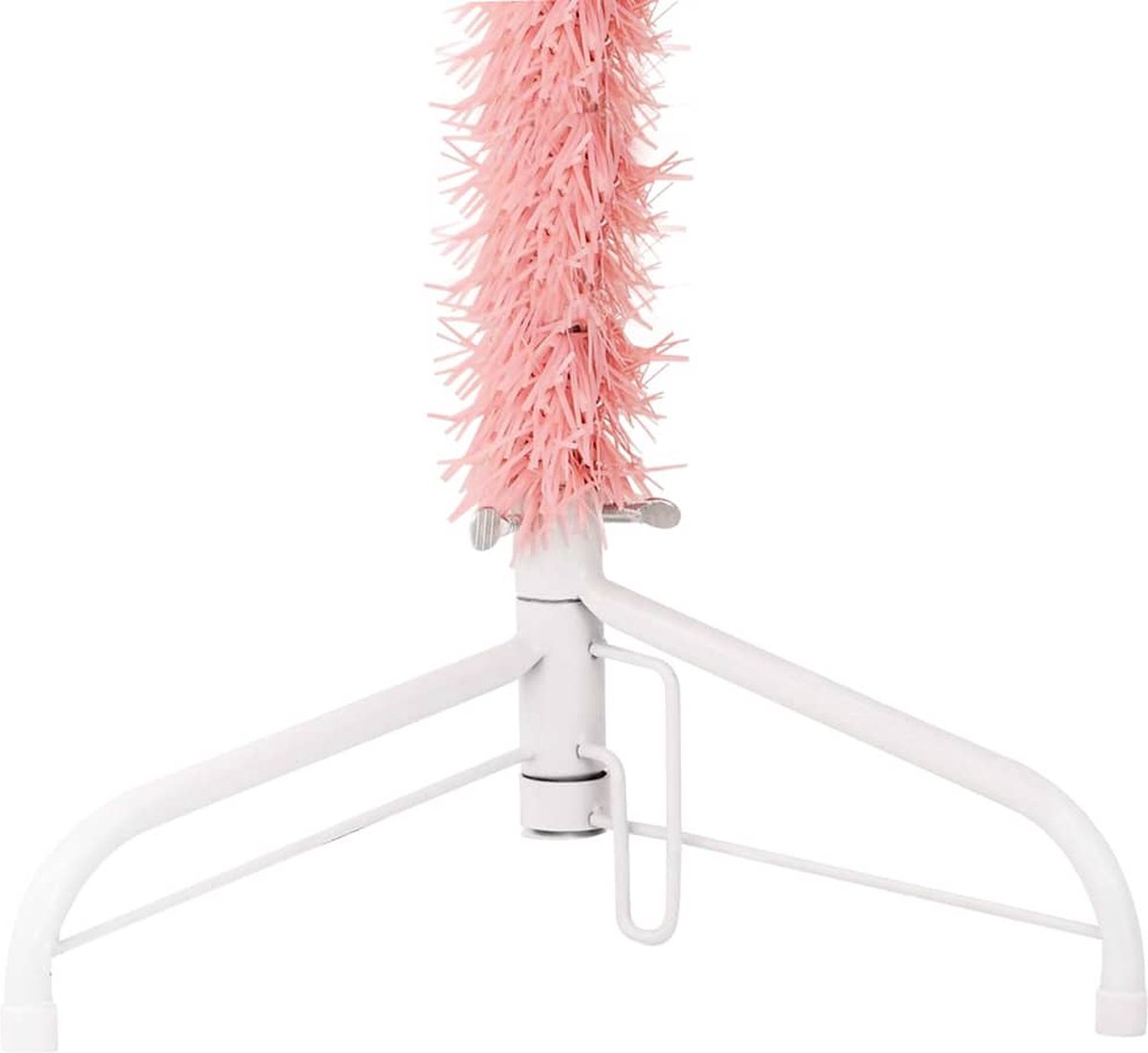 vidaXL Kunstkerstboom Half Smal 180 cm Roze