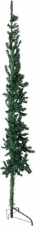 vidaXL Kunstkerstboom half smal 210 cm groen
