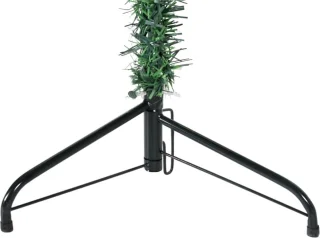 vidaXL Kunstkerstboom half smal 210 cm groen