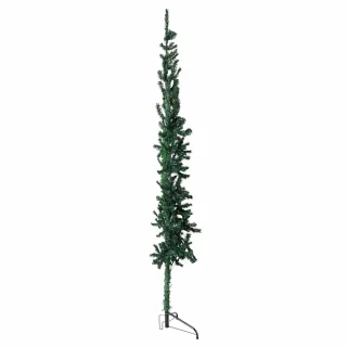 vidaXL Kunstkerstboom Half Smal 240 cm Groen