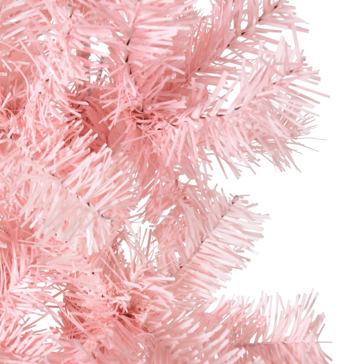 vidaXL Kunstkerstboom half smal 240 cm roze
