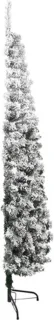 vidaXL Kunstkerstboom half sneeuw 150 cm