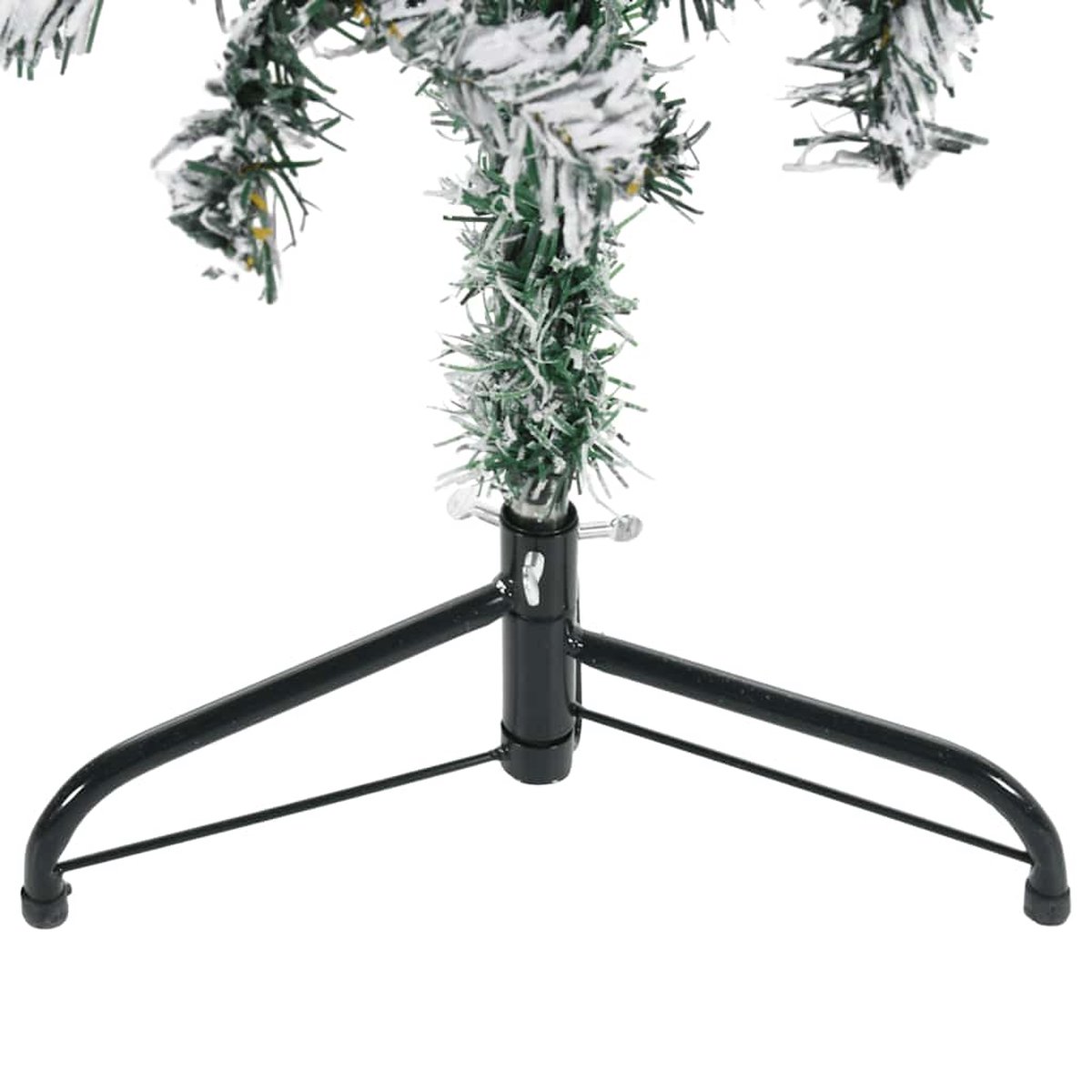 vidaXL Kunstkerstboom half sneeuw 150 cm