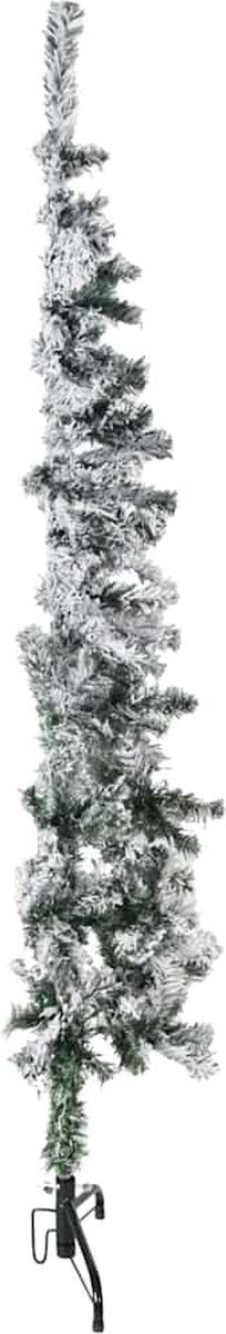 vidaXL Kunstkerstboom half sneeuw 150 cm