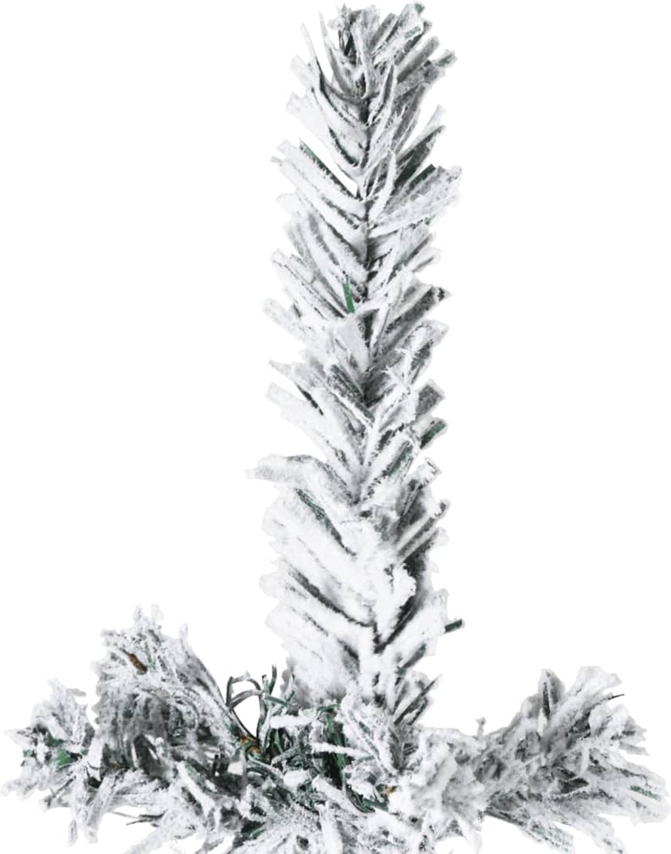 vidaXL Kunstkerstboom half sneeuw 150 cm
